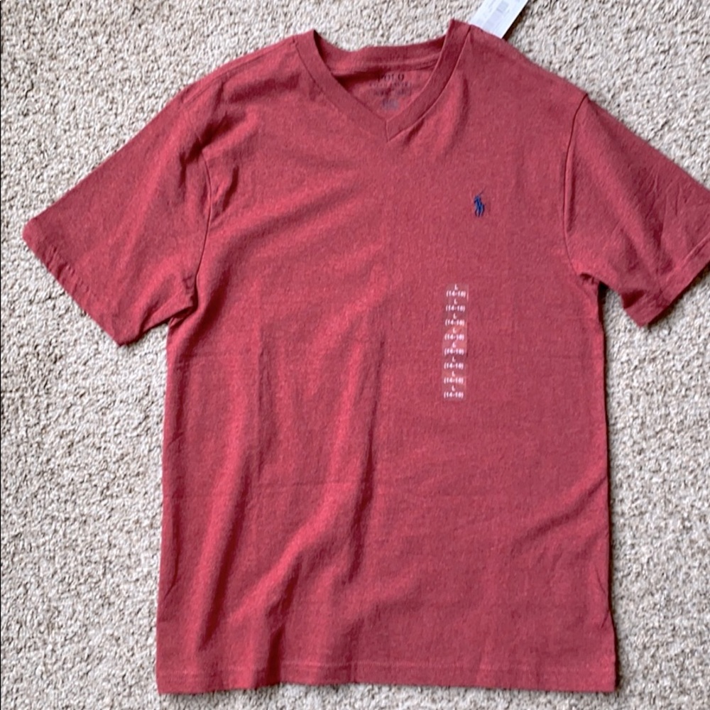 NWT🔥 Ralph Laure V Neck Polo T-shirt